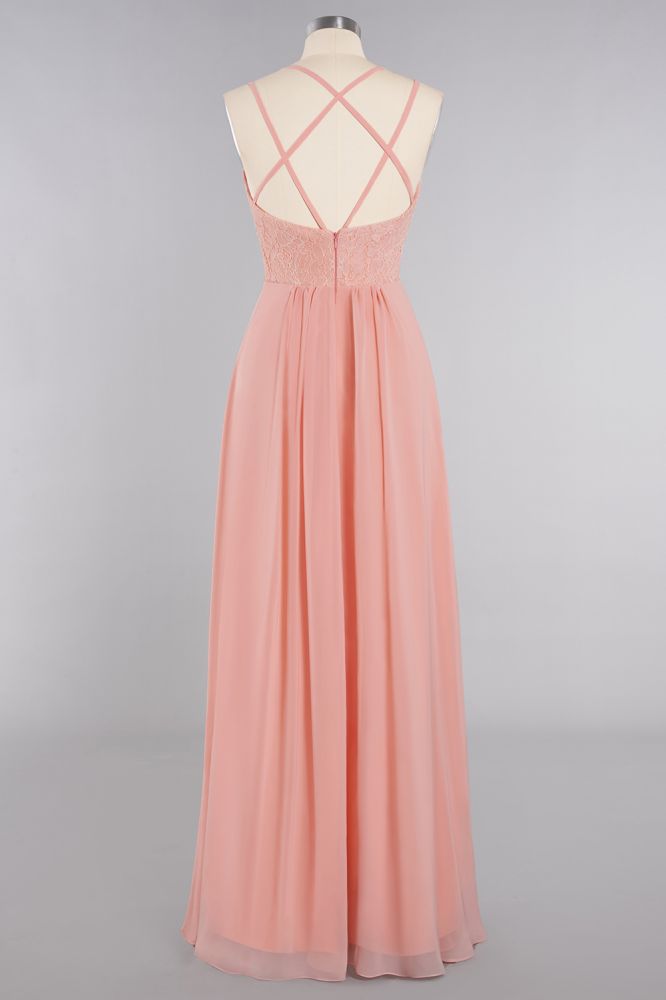 Classy Spaghetti Slim Side Split Bridesmaid Dress Sky Blue V-Neck Wedding Party Evening Dress