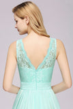 Elegant Ruffles Bridesmaid Dress Lace Scalloped Sleeveless Long Wedding Party Prom Evening Dress