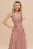 Elegant V-Neck Elegant Evening Maxi Dress Bridesmaid Dress Sleeveless Styles Prom Gowns
