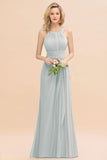 Fabulous Halter Elegant Bridesmaid Dresses Long Dress for Wedding Party Evening Dresses