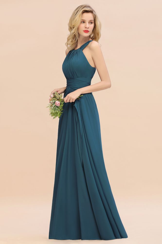 Fabulous Halter Elegant Bridesmaid Dresses Long Dress for Wedding Party Evening Dresses