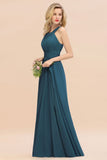 Fabulous Halter Elegant Bridesmaid Dresses Long Dress for Wedding Party Evening Dresses