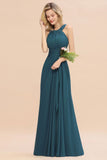 Fabulous Halter Elegant Bridesmaid Dresses Long Dress for Wedding Party Evening Dresses
