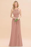 Fabulous Halter Elegant Bridesmaid Dresses Long Dress for Wedding Party Evening Dresses