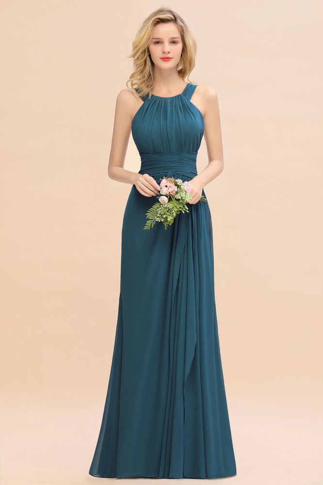 Fabulous Halter Elegant Bridesmaid Dresses Long Dress for Wedding Party Evening Dresses