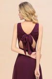 Fabulous Sleeveless Elegant Chiffon Bridesmaid Dress Long V-Neck Party Evening Gown