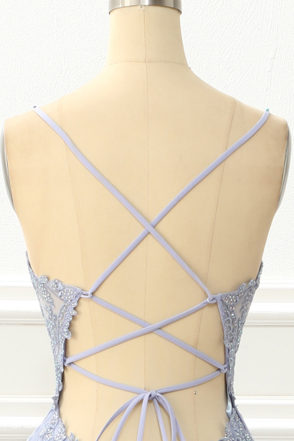 Vestido de fiesta de tul verde con tirantes finos y apliques, vestido de noche formal