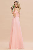 Gogeous Off Shoulde straps Aline Bridesmaid Dress Chiffon Maid of Honor Evening Dress
