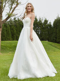 Sweetheart Lace Ruched Sweep Train Wedding Dress Ivory Bridal Gowns Dresses