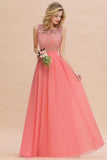 Modern Lace Elegant Simple Sleeveless Maxi Bridesmaid Dress Evening Prom Dresses