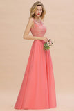 Modern Lace Elegant Simple Sleeveless Maxi Bridesmaid Dress Evening Prom Dresses