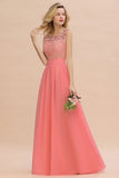 Modern Lace Elegant Simple Sleeveless Maxi Bridesmaid Dress Evening Prom Dresses