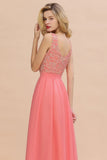 Modern Lace Elegant Simple Sleeveless Maxi Bridesmaid Dress Evening Prom Dresses