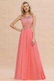 Modern Lace Elegant Simple Sleeveless Maxi Bridesmaid Dress Evening Prom Dresses