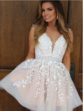Homecoming Dress with Lace, Short Prom Dress ,Winter Formal Dress, Pageant Dance Dresses, Back To School Party Gown, KB0671