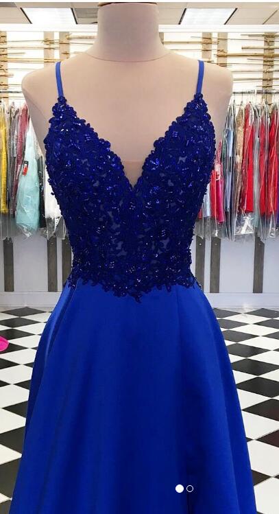 Royal Blue Prom Dress, Prom Dresses, Evening Dress, Dance Dress, Graduation School Party Gown, PC0363 - Promcoming