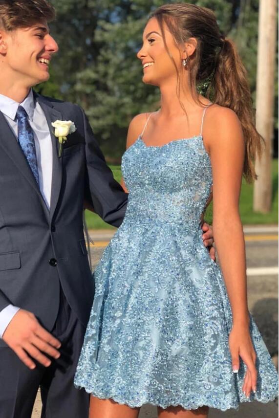 Spitzen-Homecoming-Kleider, Kurzes Abschlussballkleid, Winter-Formalkleid, Festzugstanzkleider, Back to School Partykleid, KB0640 