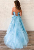 Light Blue Prom Dress New Style, Prom Dresses, Evening Dress, Dance Dress, Graduation School Party Gown, PC0408 - Promcoming