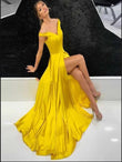 Sexy Prom Dress High Slit ,Winter Formal Dress, Pageant Dance Dresses, Back To School Party Gown, KB0664