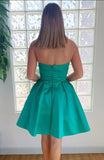 Satin HOCO Dress in Satin,Homecoming Dress, Short Prom Dress ,Winter Formal Dress, Pageant Dance Dresses, Back To School Party Gown, KB1002