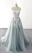 Colored Wedding Dresses, Sweet 16 Party Dresses Tulle Lace with Appliques Bridal Gowns