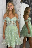 Off the Shoulder Homecoming Dresses KB1154