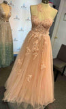 Langes Ballkleid mit einer Schulter KB1250