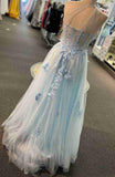 Langes Ballkleid mit einer Schulter KB1250