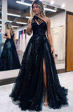Langes Ballkleid mit einer Schulter KB1250