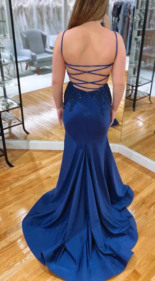 Mermaid Long Prom Dress with Lace and Beading Top KB1264