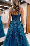Leaf Lace Long Prom Dress KB1313