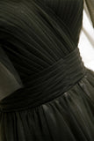 Dusty Green Off-the-Shoulder Straps Pleated Ruffle Maxi Formal Dress Bridesmaid Prom Evening Gowns