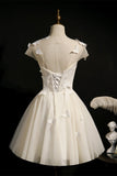 Elfenbeinfarbenes, plissiertes Illusionshalskleid mit Schmetterlingen, Heimkehr-Partykleid, Abschlussball-Cocktailkleid 