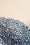 A-line Deep V Neck Beaded Appliques Multi-Layers Hi-Low Formal Prom Dress Homecoming Gowns