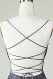 Spaghetti Straps Tight Homecoming Dress with Appliques Cocktail Prom Party Club Dresses
