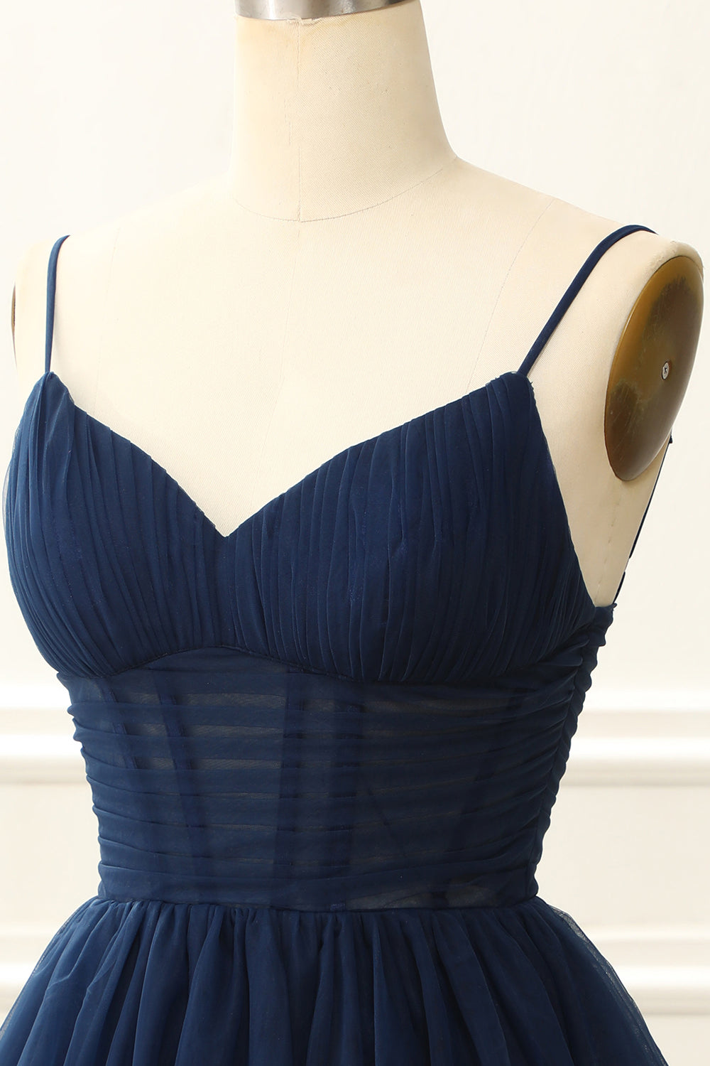 A Line Tulle Corset Navy Homecoming Dress Prom Cocktail Gowns Party Dresses