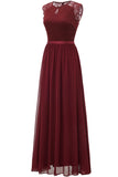 Navy Lace Formal Party Dress