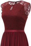 Navy Lace Formal Party Dress