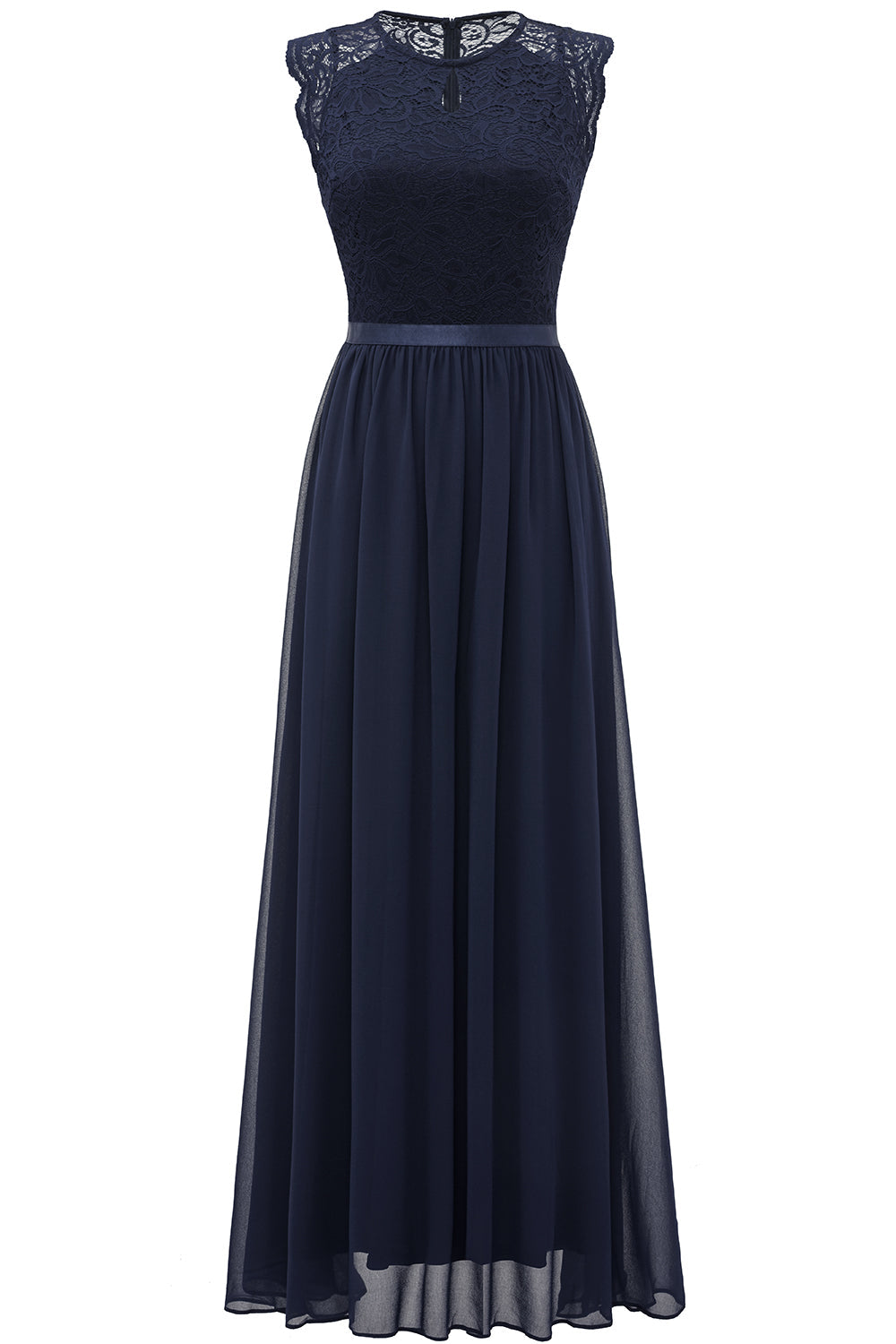 Navy Lace Formal Party Dress