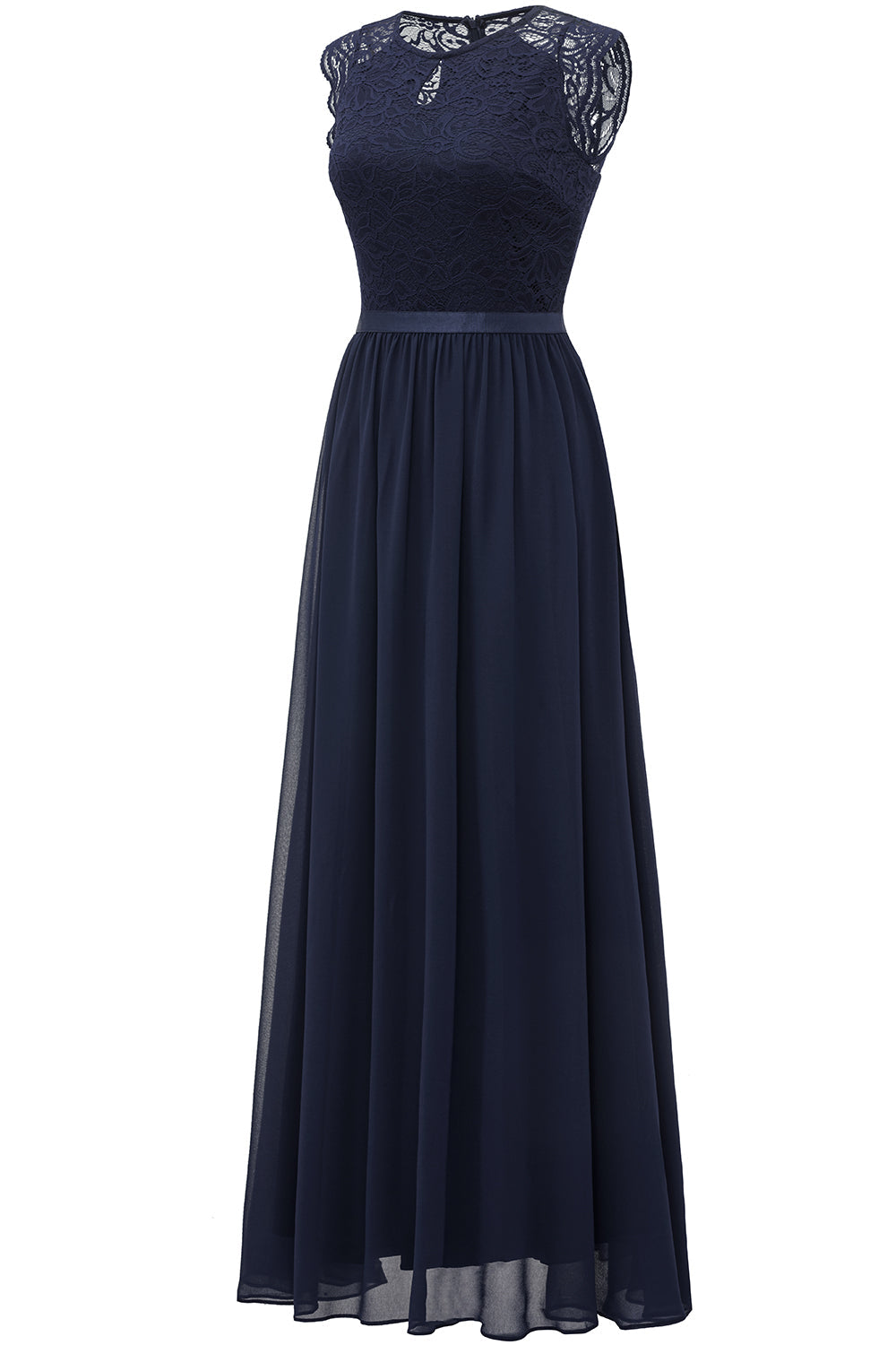 Navy Lace Formal Party Dress