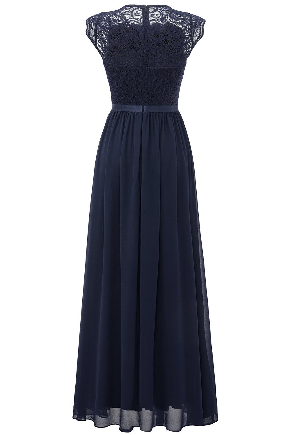 Navy Lace Formal Party Dress
