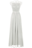 Navy Lace Formal Party Dress