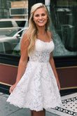 Lace HOCO Dress ,Homecoming Dress, Short Prom Dress ,Winter Formal Dress, Pageant Dance Dresses, Back To School Party Gown, KB0996