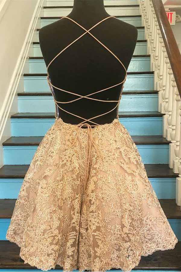 Lace HOCO Dress ,Homecoming Dress, Short Prom Dress ,Winter Formal Dress, Pageant Dance Dresses, Back To School Party Gown, KB0996
