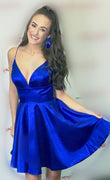 Royal Blue Homecoming Dress, Short Prom Dress, Dance Dresses, Back To School Party Gown, KB0864