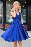 Royal Blue Homecoming Dress, Short Prom Dress, Dance Dresses, Back To School Party Gown, KB0869