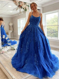Royal Blue Prom Dresses Long ,Hocoming Dresses, Party Dresses KB1106