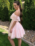 Lace Homecoming Dress , Short Prom Dress ,Formal Dress, Pageant Dance Dresses, Back To School Party Gown, KB0825