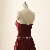 Burgundy Prom Dress, Evening Dress ,Winter Formal Dress, Pageant Dance Dresses, Graduation School Party Gown, PC0149 - Promcoming