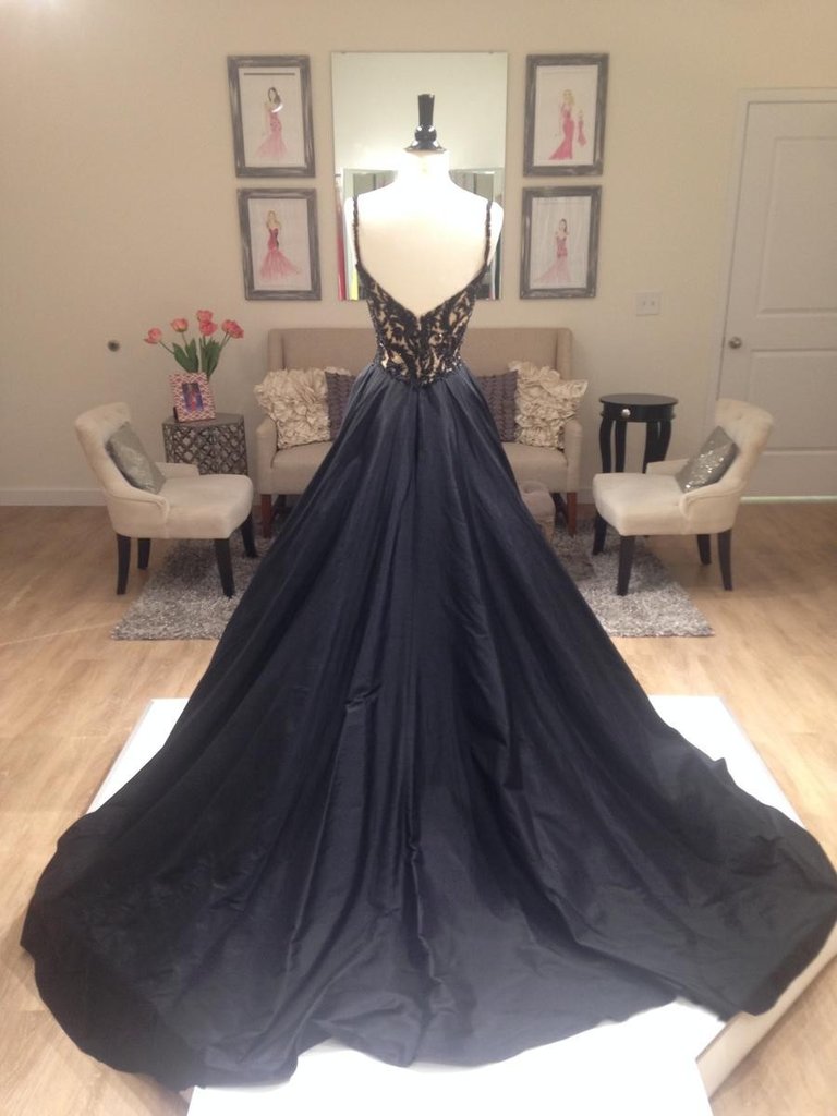 Black Prom Dress, Evening Dress ,Winter Formal Dress, Pageant Dance Dresses, Graduation School Party Gown, PC0150 - Promcoming